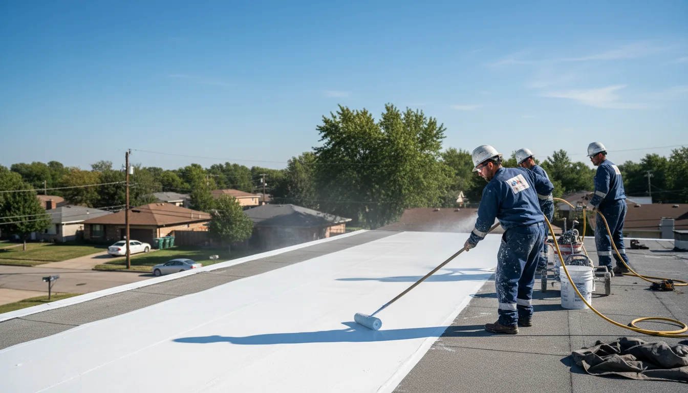 Commercial roof coating in South Vienna, OH near me